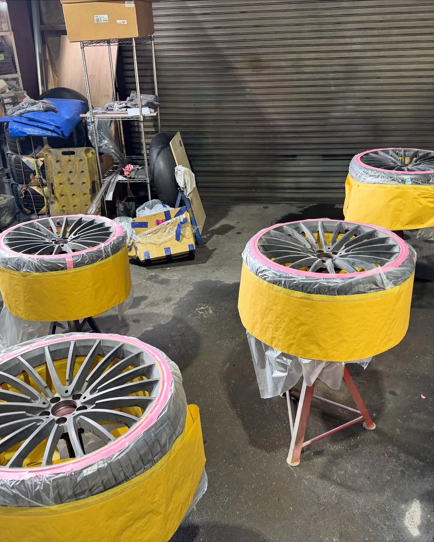 ベンツ　ホイール塗装✨