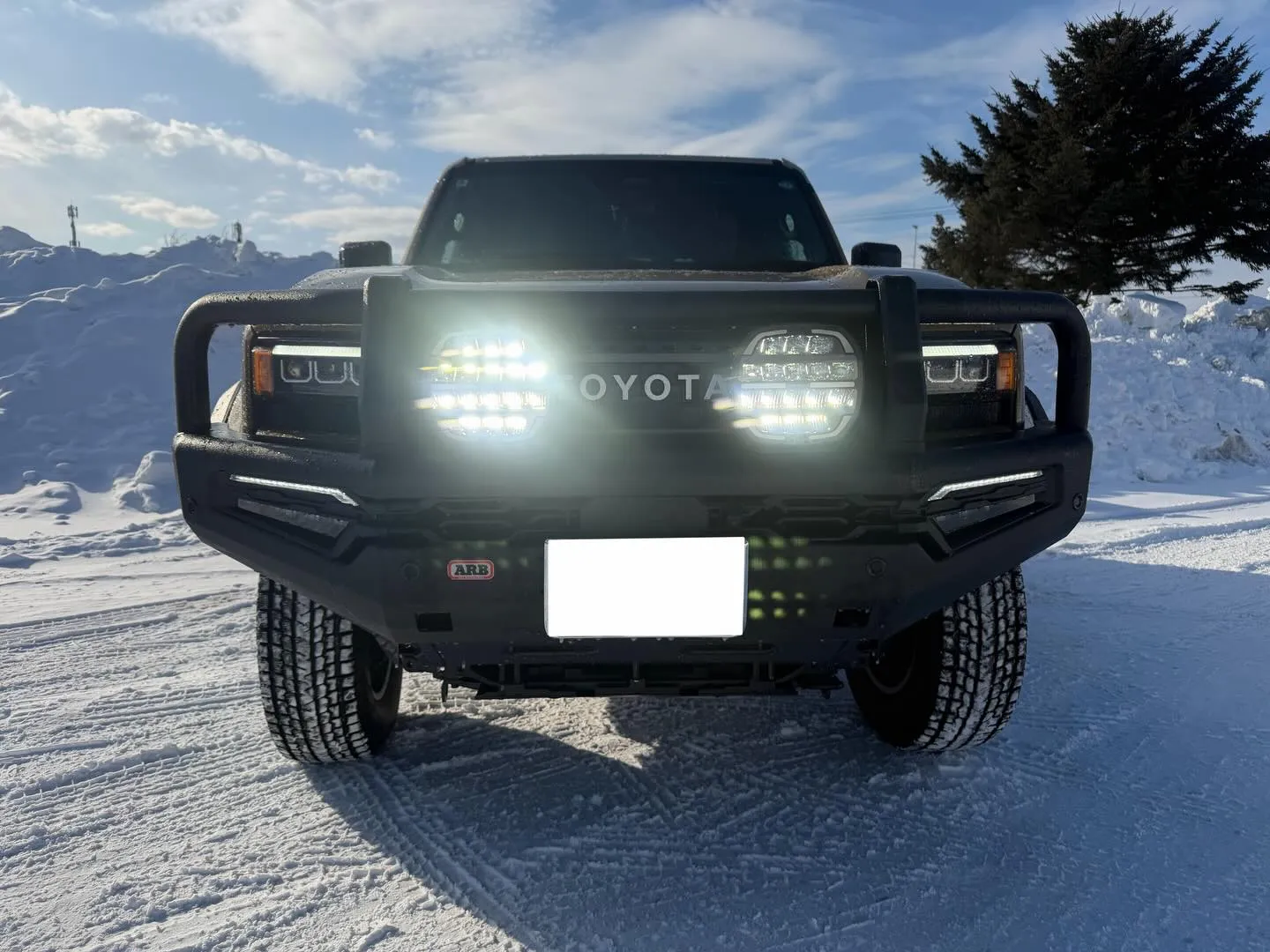 ランクル250✨フォグランプ取り付け💡