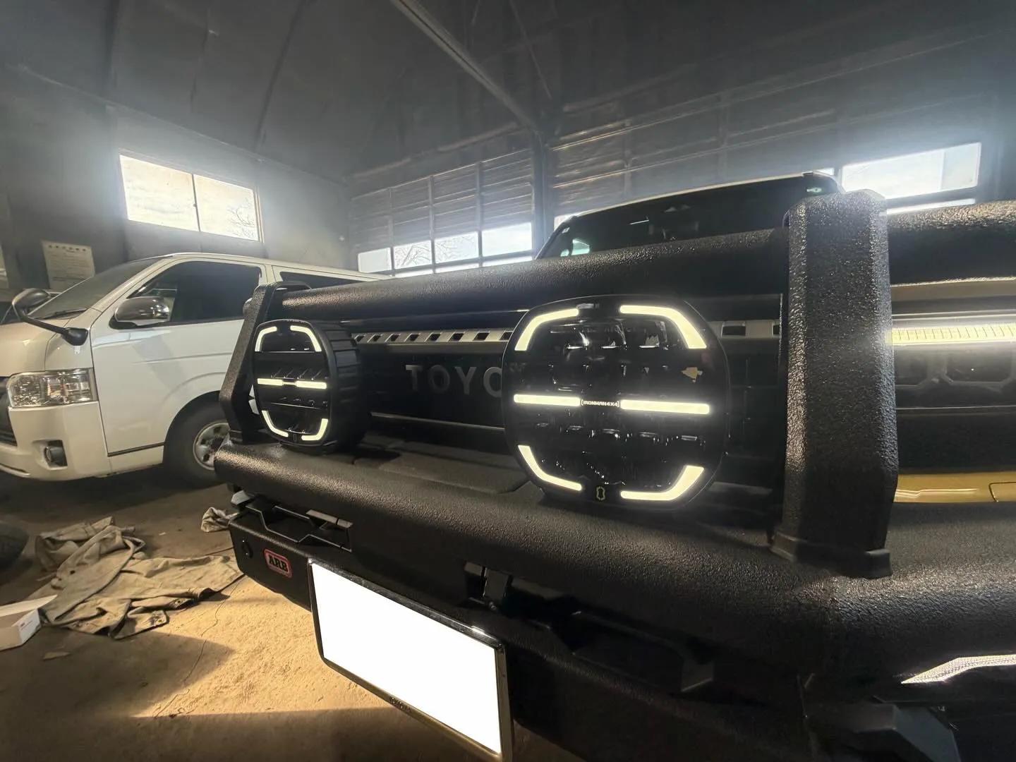 ランクル250✨フォグランプ取り付け💡