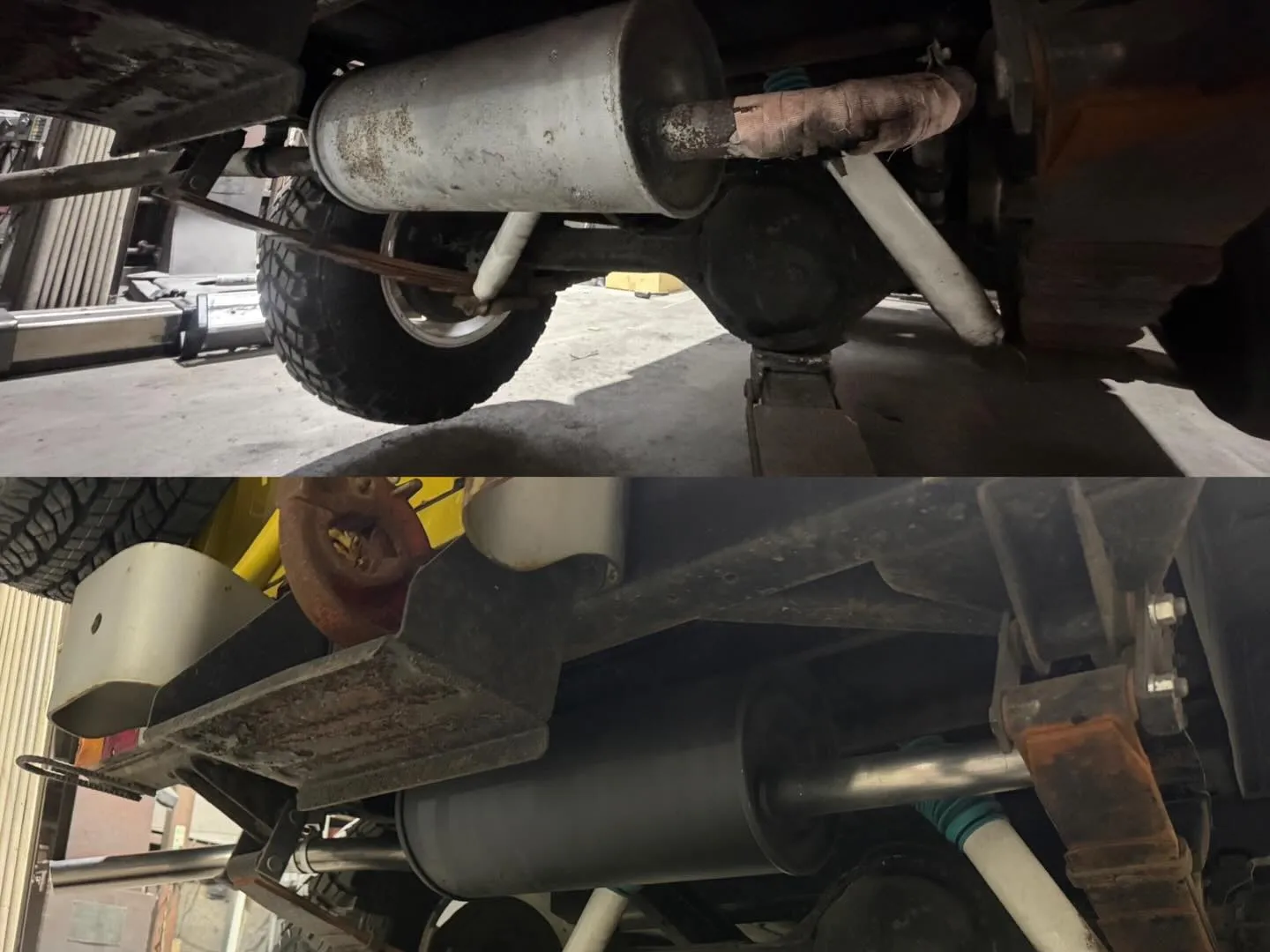 ランクル40ショート新品マフラーに交換✨