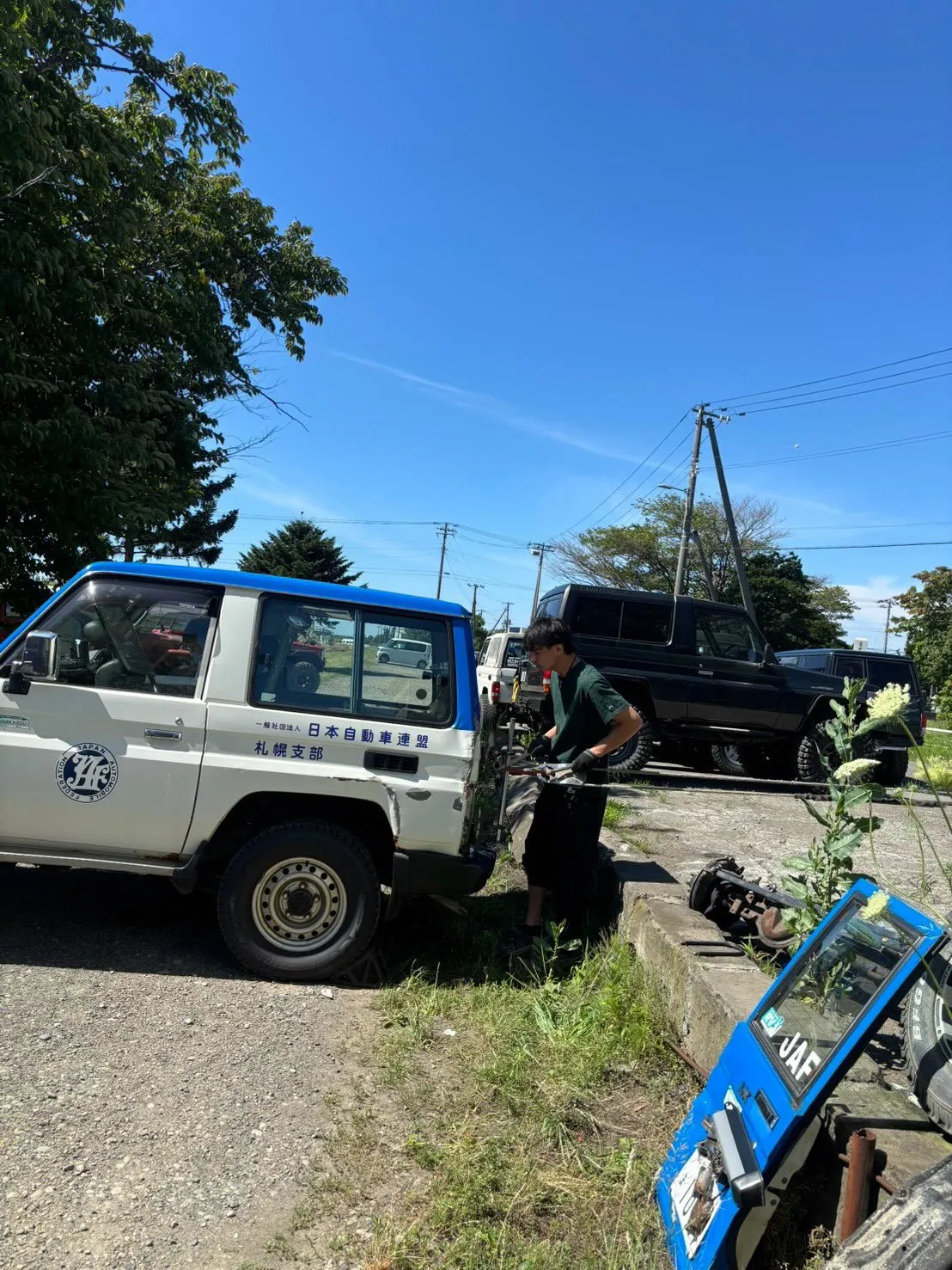 ランクル70事故修理🛠️板金塗装👨‍🔧