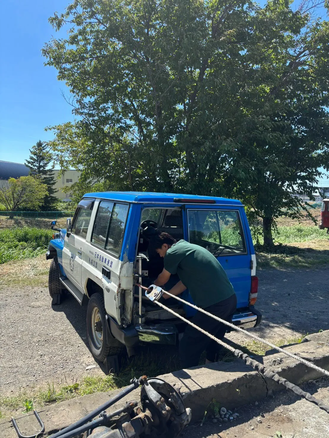 ランクル70事故修理🛠️板金塗装👨‍🔧