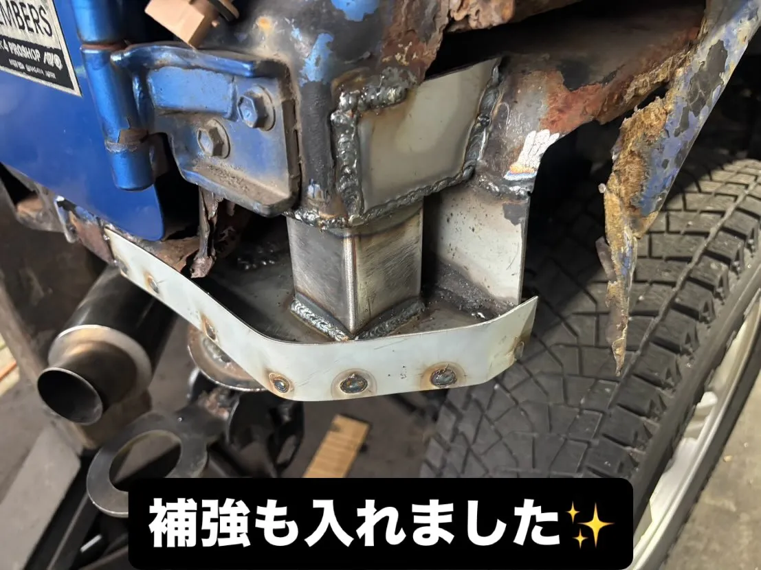 ジムニーJB23ボディマウント修理👨🔧